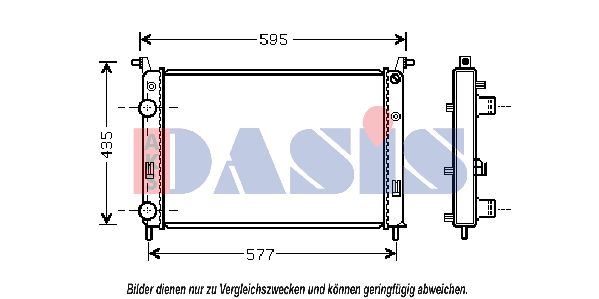 AKS DASIS Radiators, Motora dzesēšanas sistēma 080086N